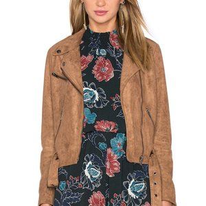 ASTR ‘Velma’ Faux Suede Moto Jacket